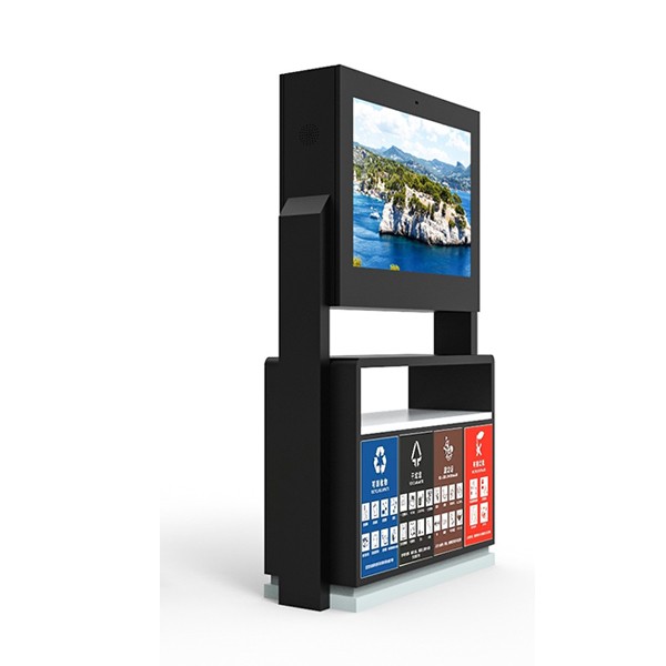 55寸垃圾桶戶外廣告機